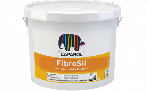 Краска водно-дисперсионная для наружных и внутренних работ Caparol Fibrosil, 25кг