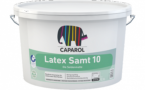 Краска водно-дисперсионная для внутренних работ Caparol Latex Samt 10, База 1, 12,5 л